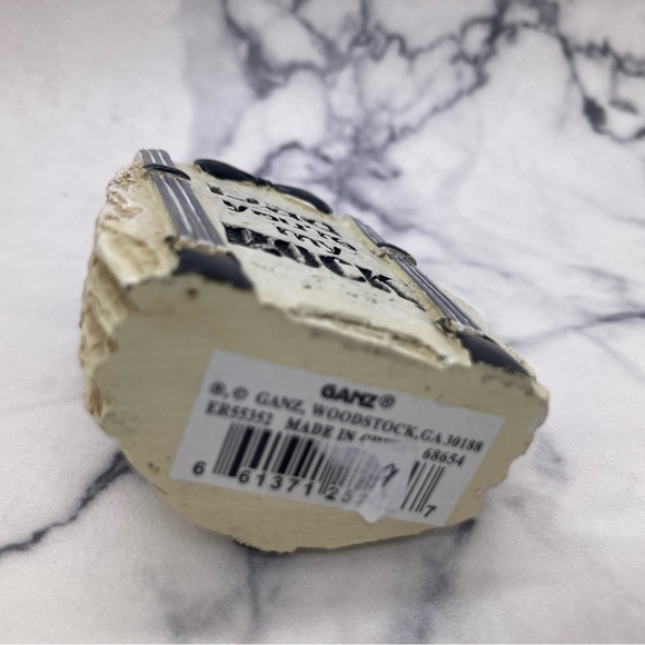 Ganz Father’s Day “Dad you’re my ROCK” Resin Faux Rock Black Bow Tie New Gift - Picture 3 of 5